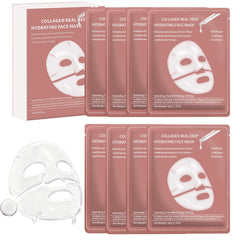 Anweina 8-pack collagen face mask box for deep overnight hydration.