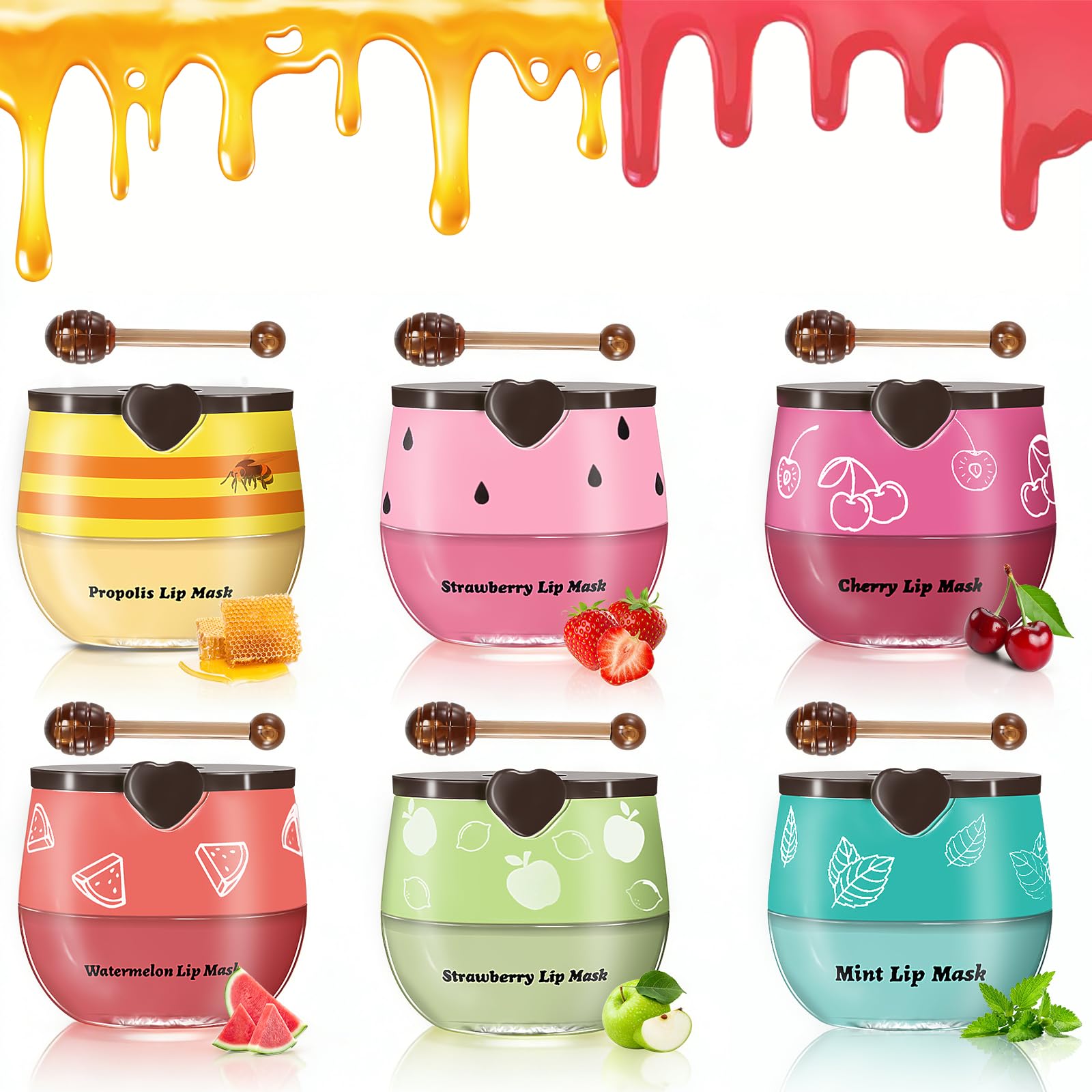 Anweina Bee Lip Balm honey pot with honey flavor for deep moisture on lips