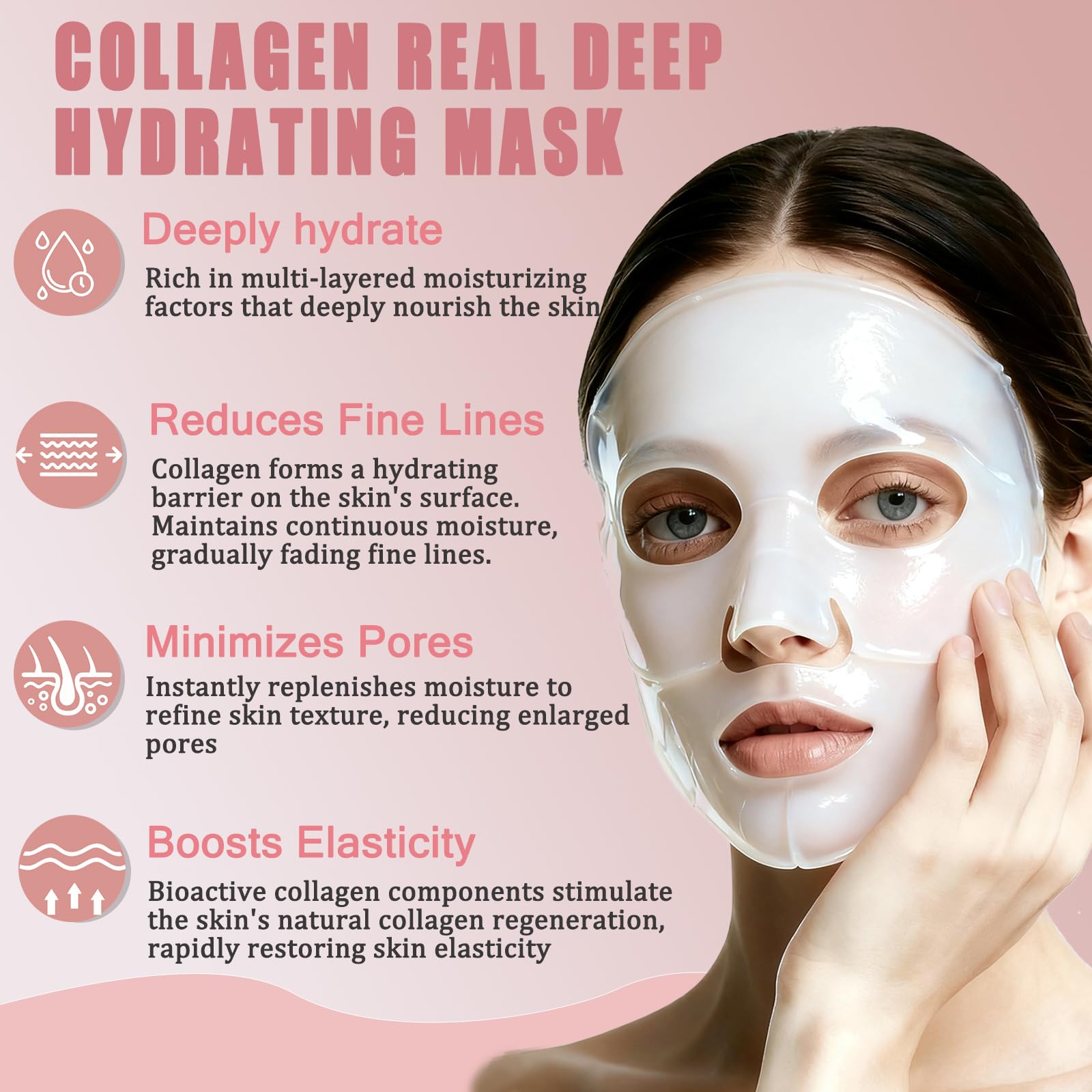 Anweina collagen mask applied overnight for a hydrated, radiant glow.