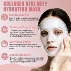 Anweina collagen mask applied overnight for a hydrated, radiant glow.