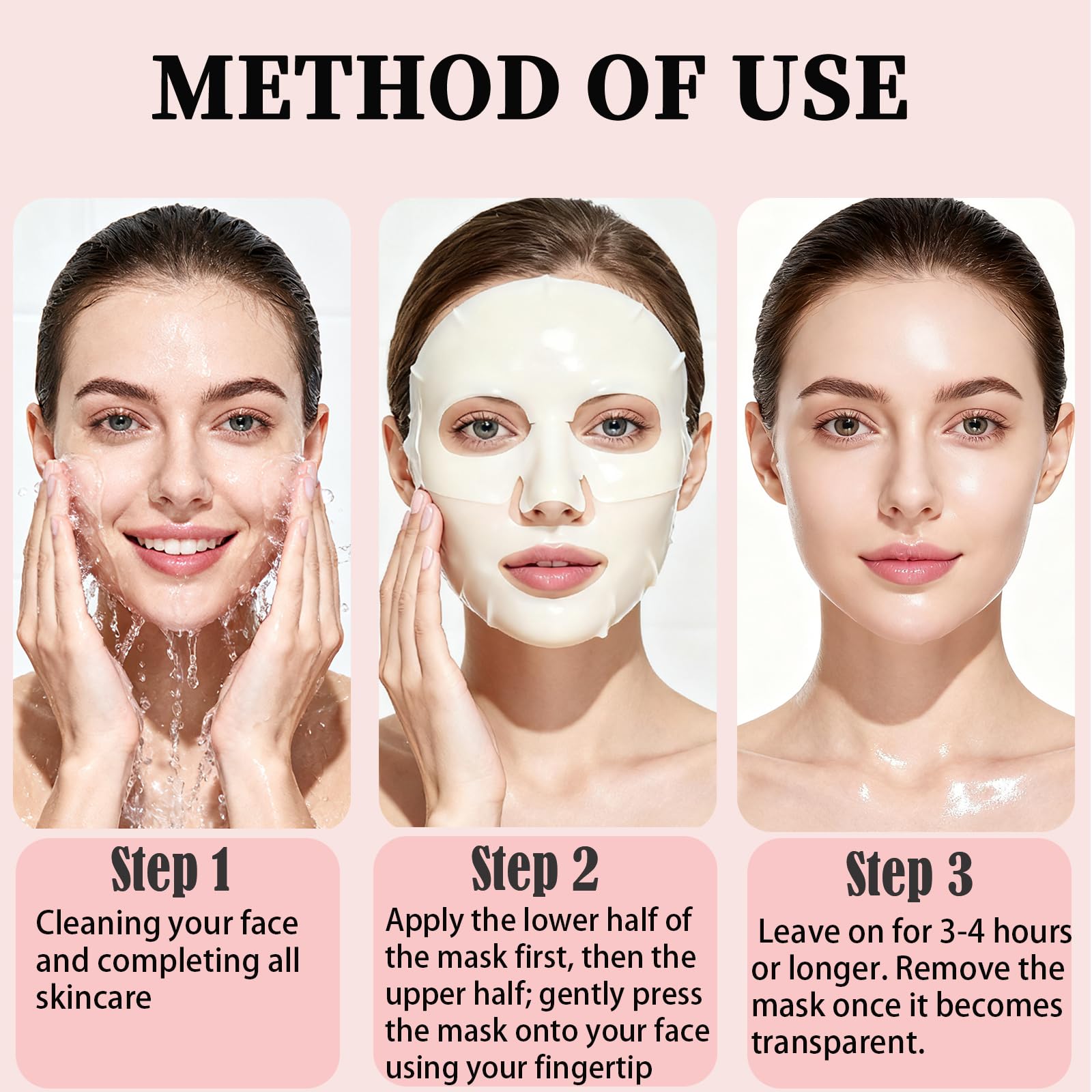 Anweina collagen mask absorbed overnight, leaving soft, hydrated skin.