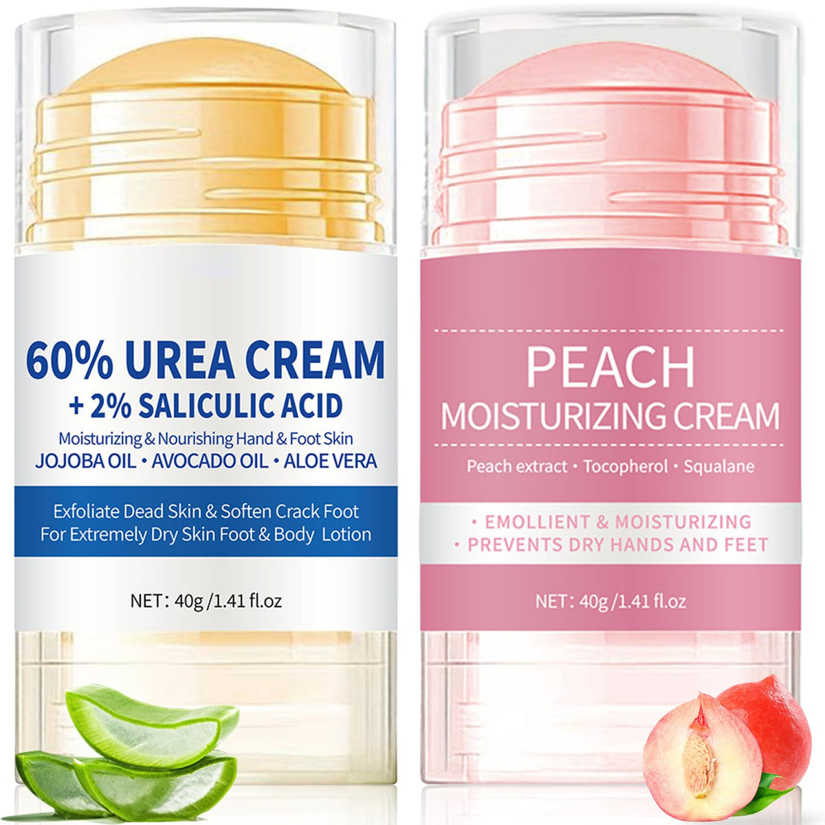 Anweina Foot Cream Stick application demonstrates easy, mess-free hydration for rough skin.