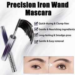 Anweina Iron Wand Mascara 3D curling effect on lashes adds dramatic lift.