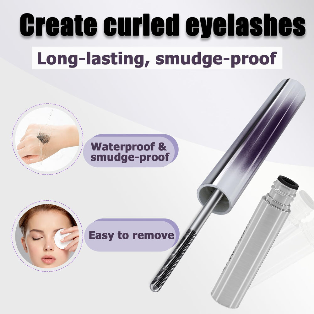 Anweina mascara removal tip showing gentle makeup remover dissolving formula.