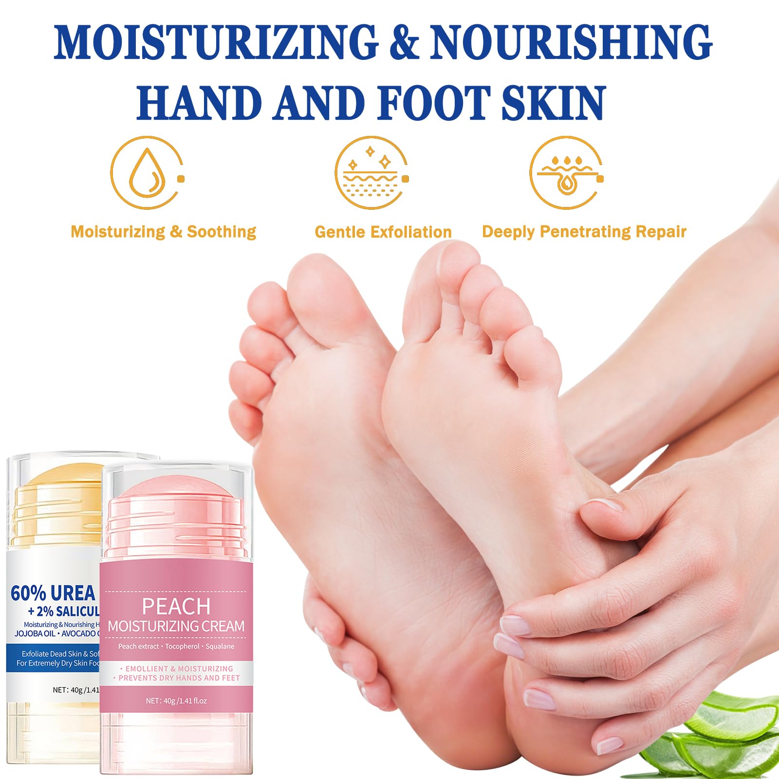 Anweina foot cream absorbs quickly, leaving skin soft and refreshed.