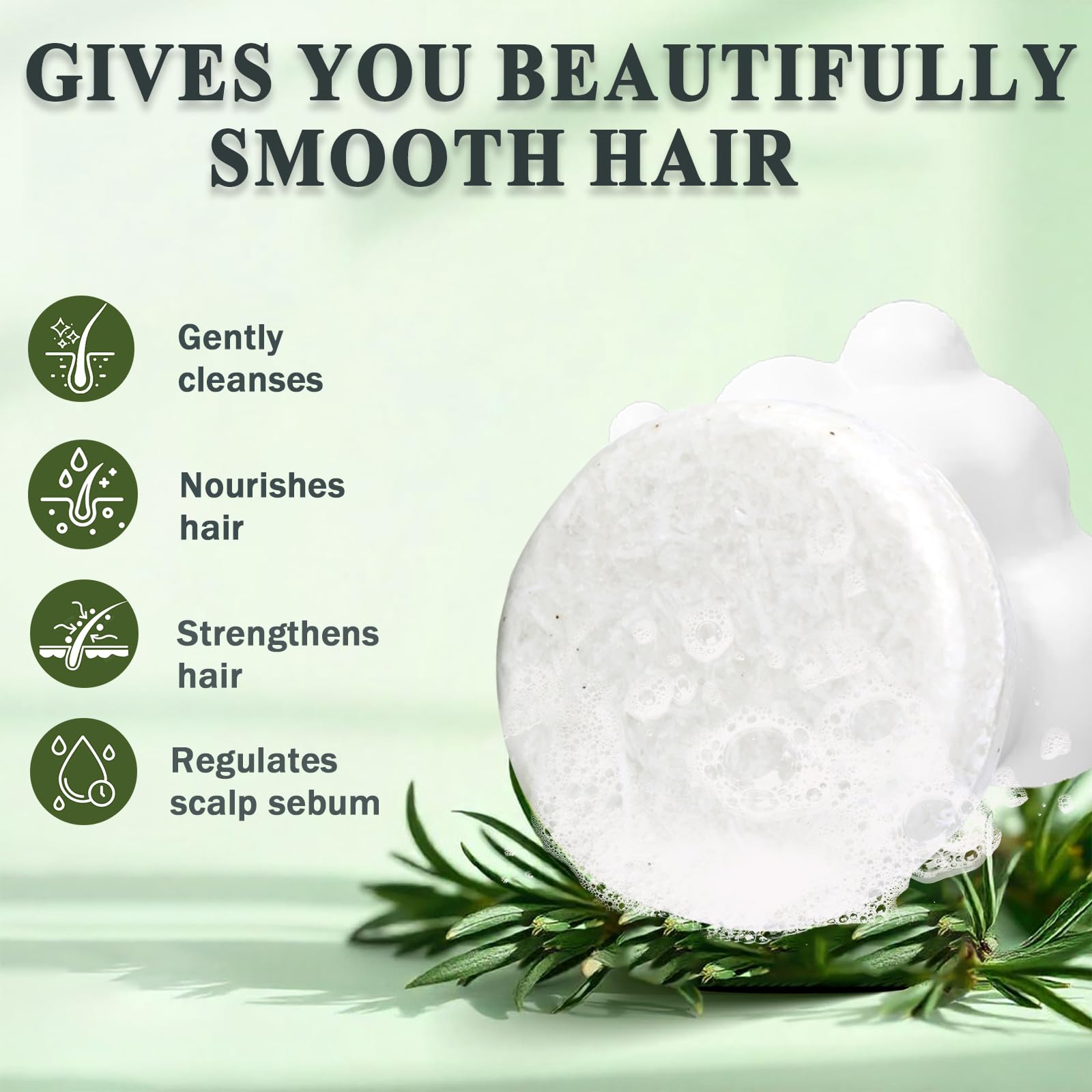 Anweina rosemary shampoo bar ingredients like shea butter nourish scalp gently.