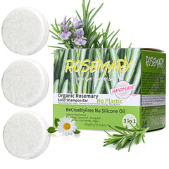 Anweina Rosemary Shampoo Bar lathering for deep scalp cleansing and nourishment.