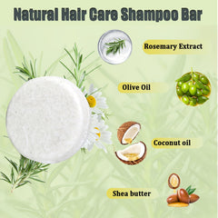 Anweina rosemary shampoo bar with olive and coconut oils for healthy hair.