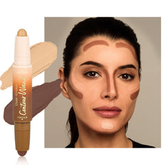 Anwuozu Contour Highlighter Stick front packaging shows compact, travel-ready design for on-the-go makeup