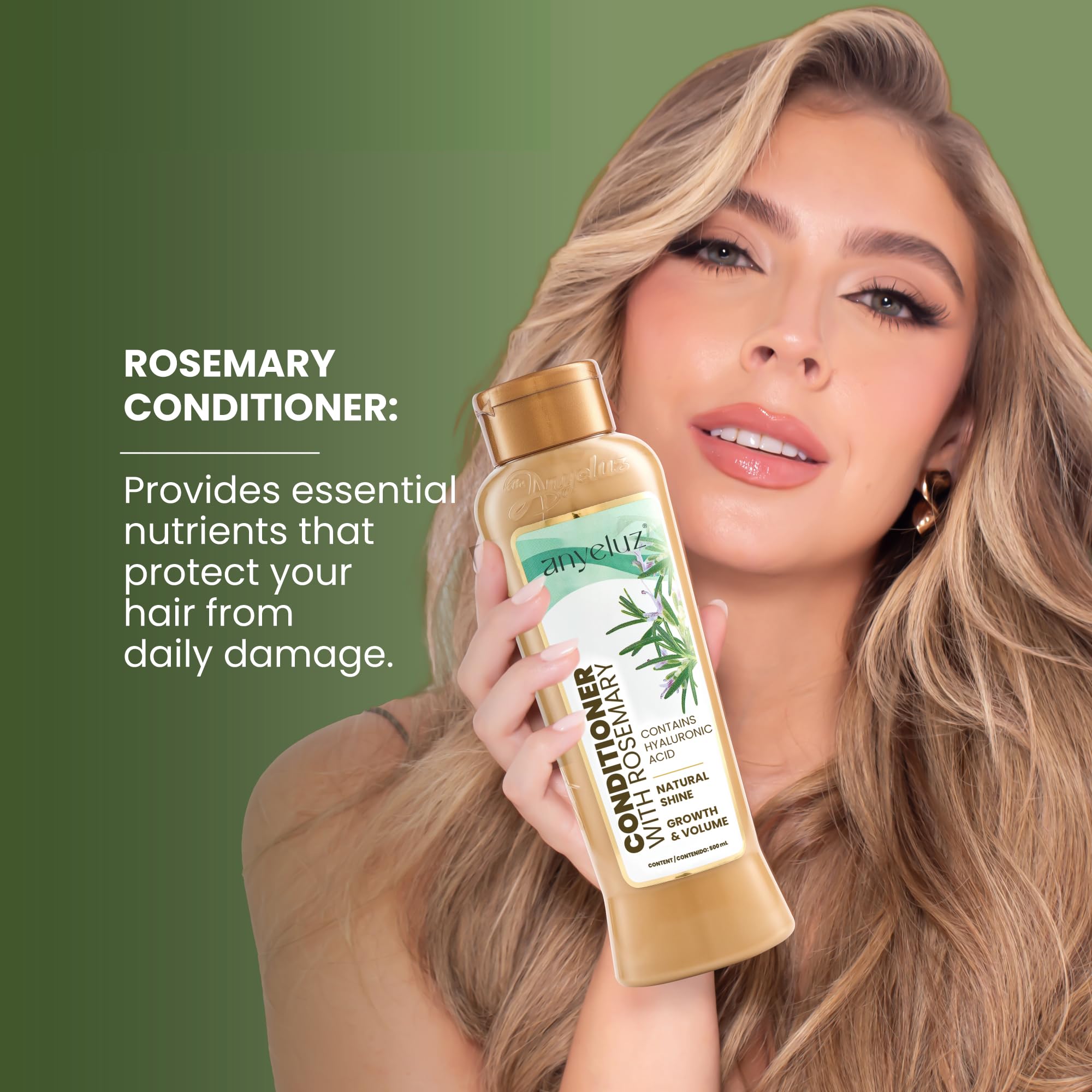 Anyeluz conditioner texture promotes silky, easy-to-comb hair for better manageability.