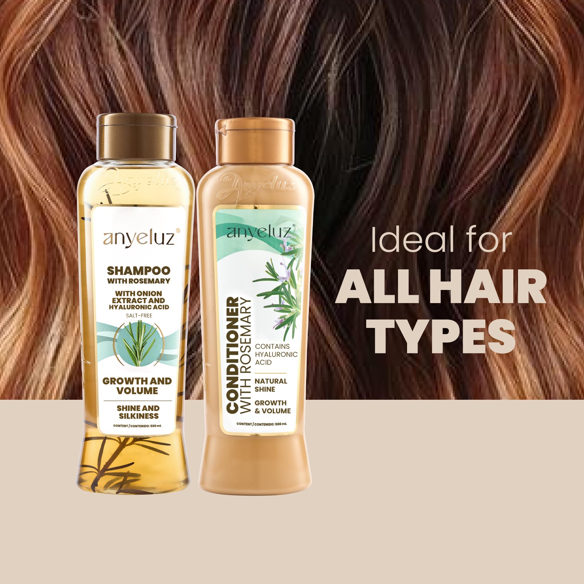 ANYELUZ natural rosemary extracts highlighting clean botanical ingredients for hair care