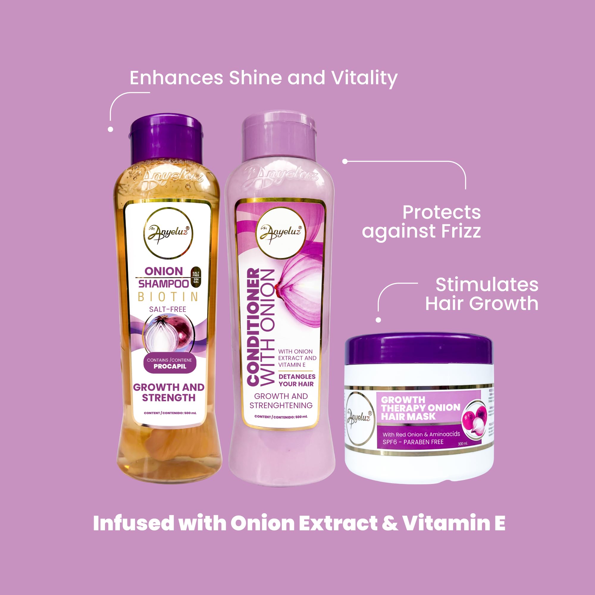 ANYELUZ Cheveux après utilisation, brillance et vitalité accrues