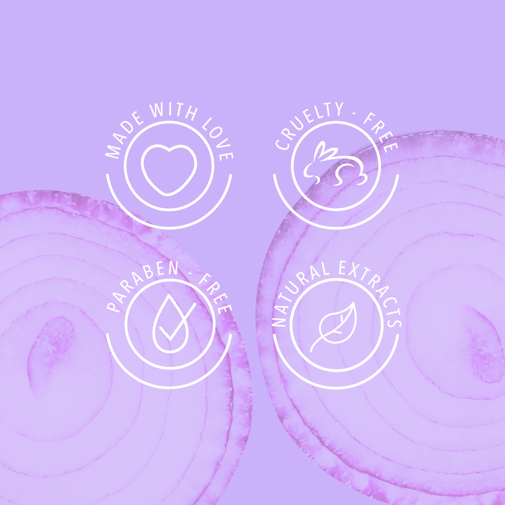 ANYELUZ Onion Hair Mask packaging on shelf highlighting hydration and color protection.