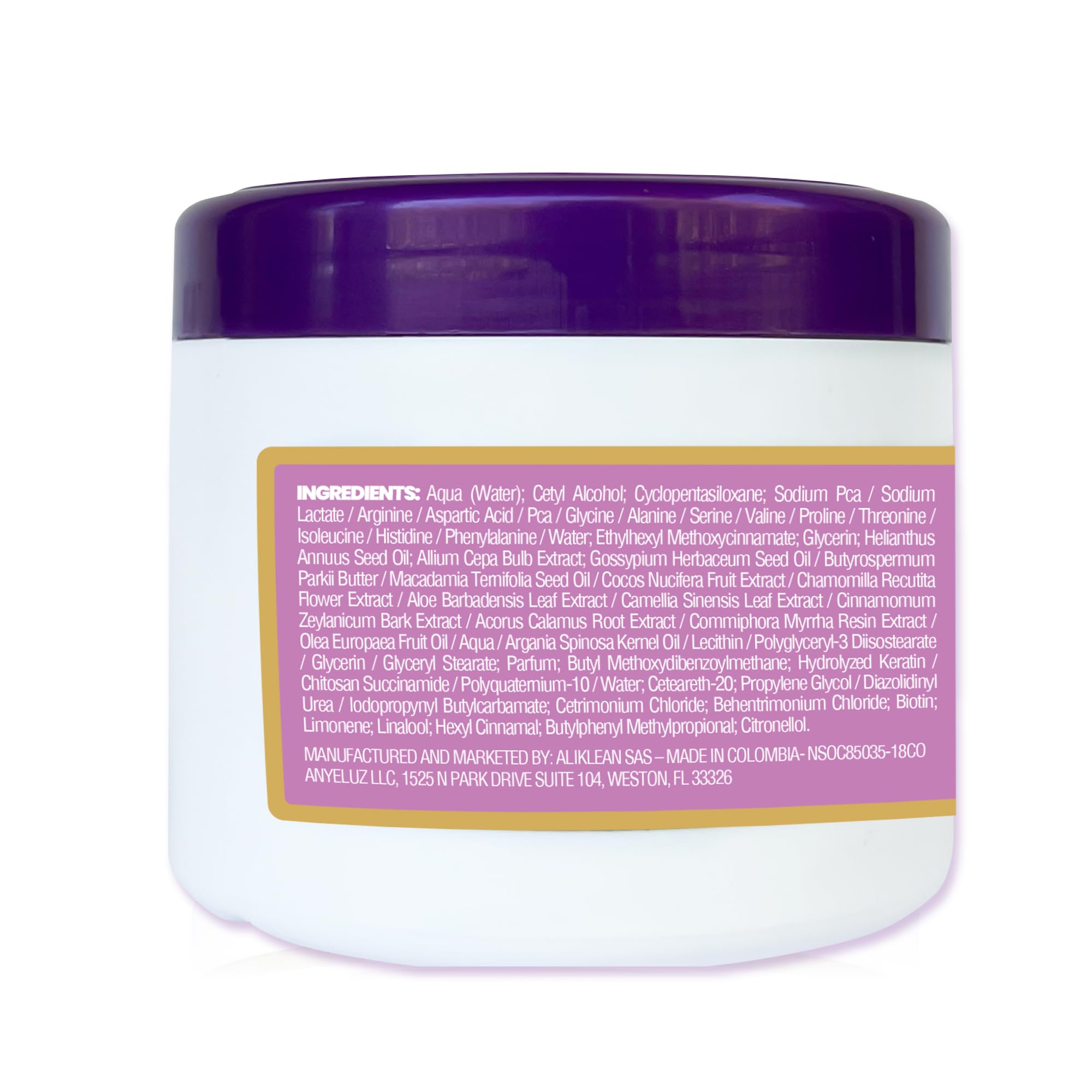ANYELUZ Onion Hair Mask routine styling with product in use.