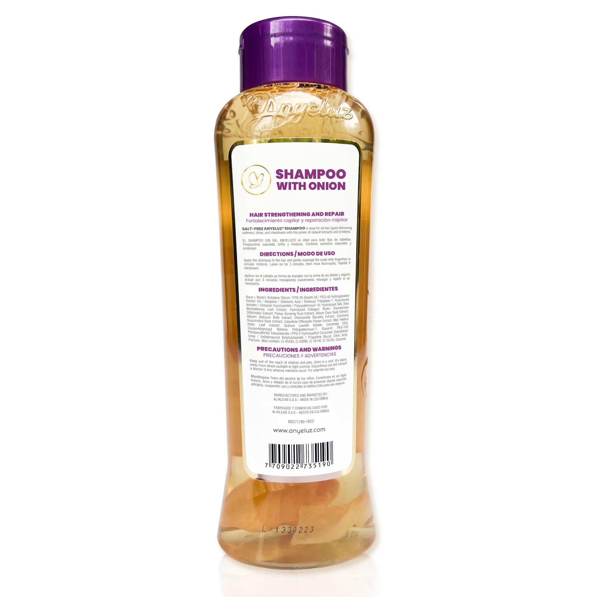 ANYELUZ Onion Shampoo complete kit display invites easy upgrade to routine