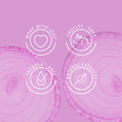 ANYELUZ Onion Shampoo natural onion extract close-up emphasizing ingredients