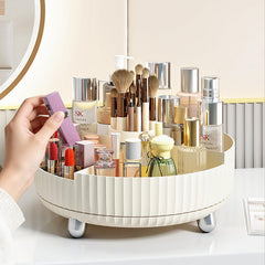 Anyoifax 360-degree rotating lazy susan keeps cosmetics visible