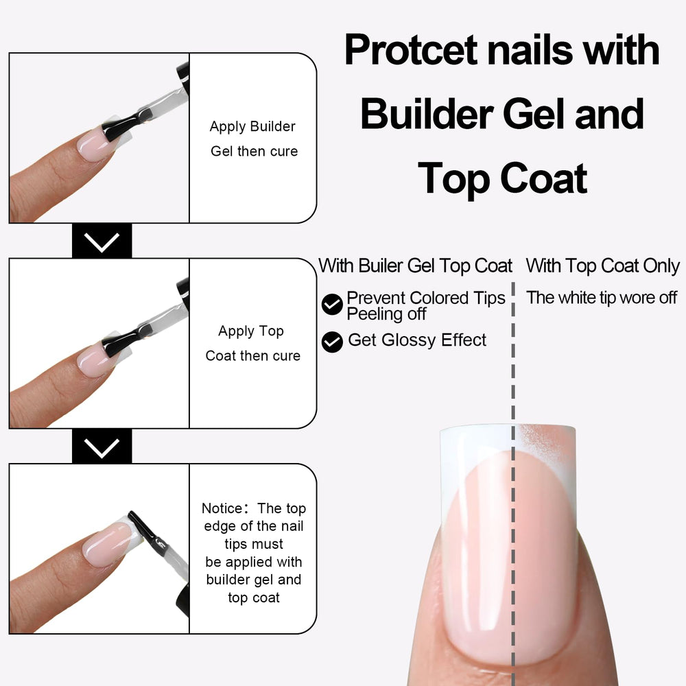 Anyos pre-designed French-tip nail tips for quick DIY manicures