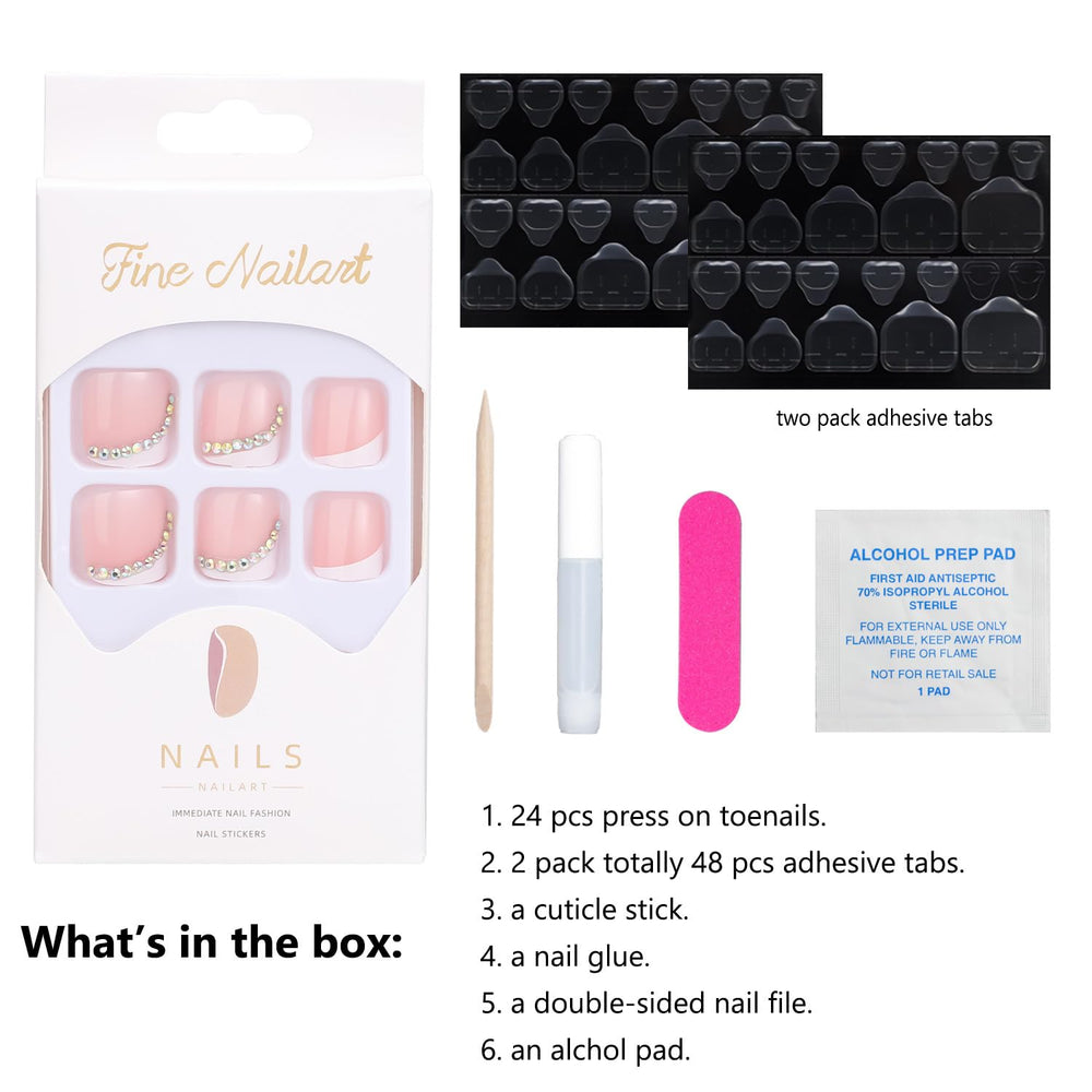 ANYOS square toe nails offer quick, bold style updates.