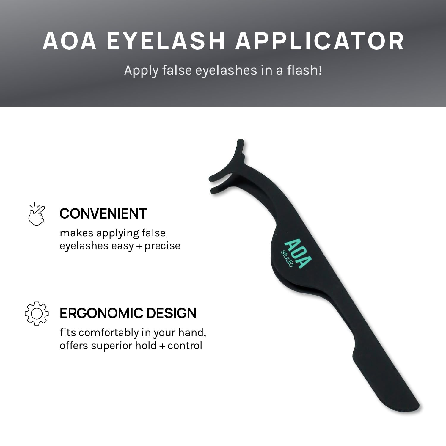AOA Studio Alexis application tweezer image, clean handling for best result.