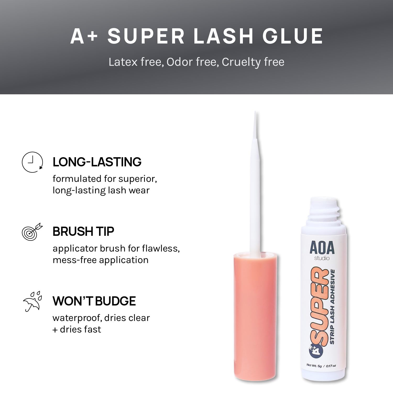 AOA Studio Alexis lashes half-application look, subtle enhancement.