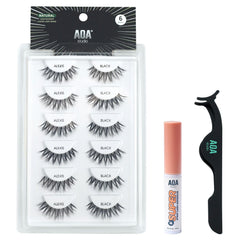 AOA Studio Alexis lashes close-up, natural handmade fibers for everyday wear.