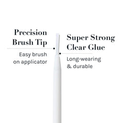 AOA Studio Precision brush tip enables mess-free, precise lash application.