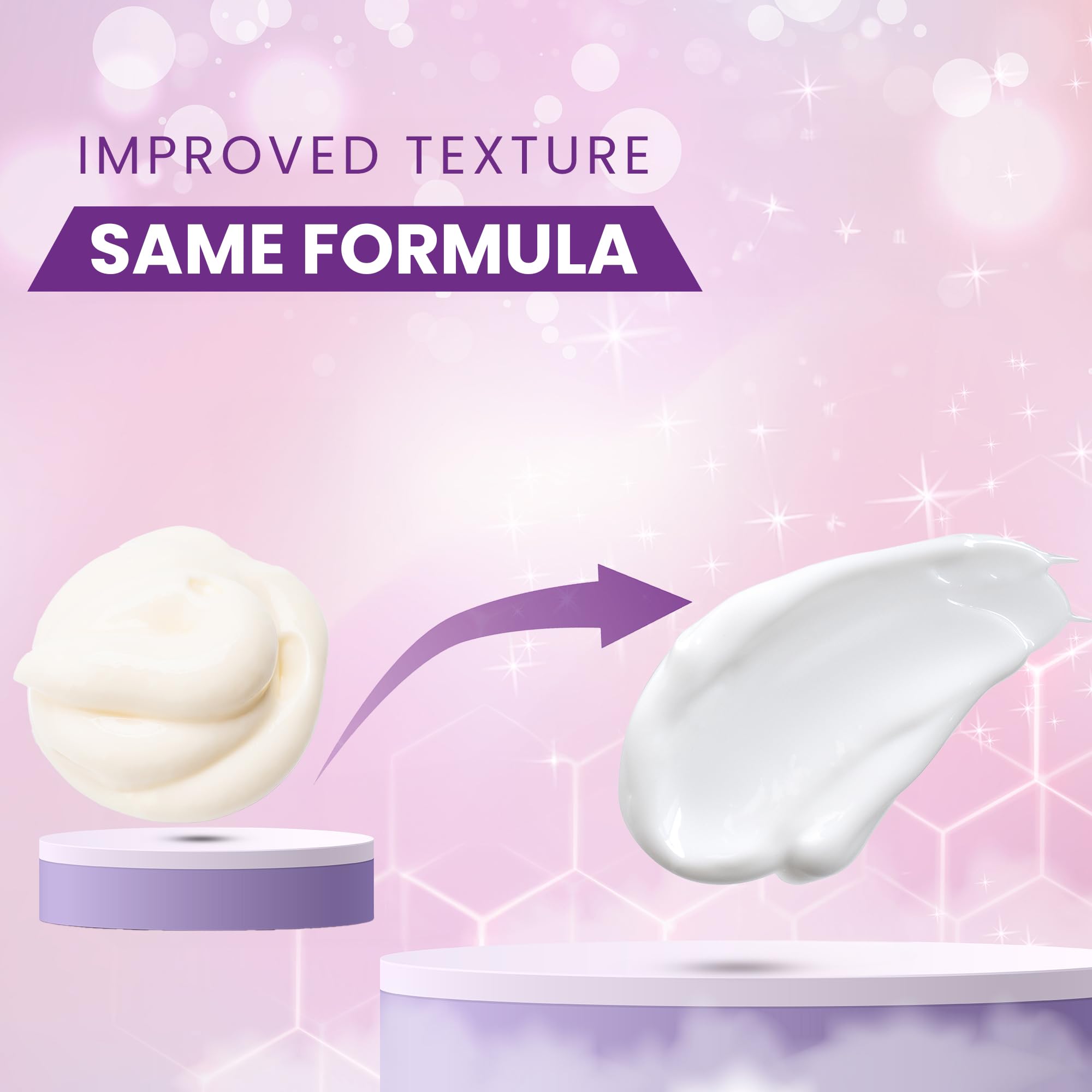 Closeup of AOBBIY cream texture swirl illustrating gentle exfoliation