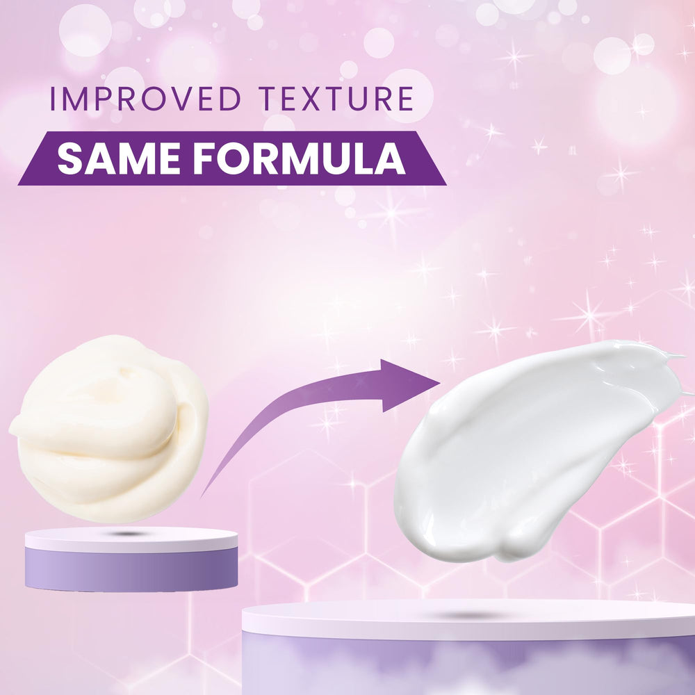 Closeup of AOBBIY cream texture swirl illustrating gentle exfoliation