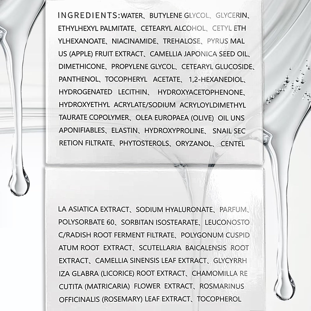 aobenz snail mucin 68-percent night cream packaging closeup