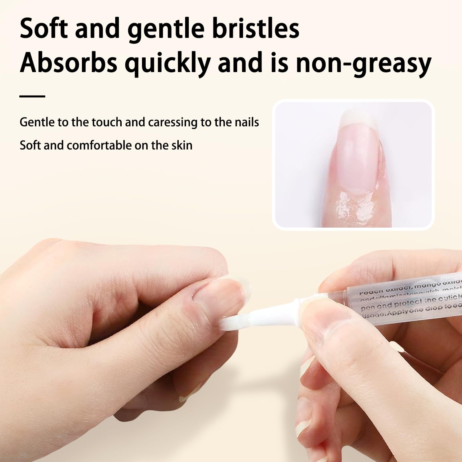 AOBOO Cuticle Oil Pen nourishes nails with plant-based oils for stronger, smoother nails