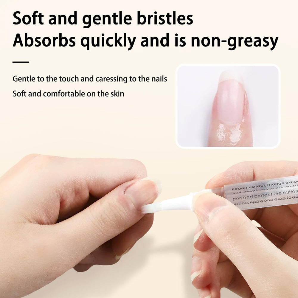 AOBOO Cuticle Oil Pen nourishes nails with plant-based oils for stronger, smoother nails