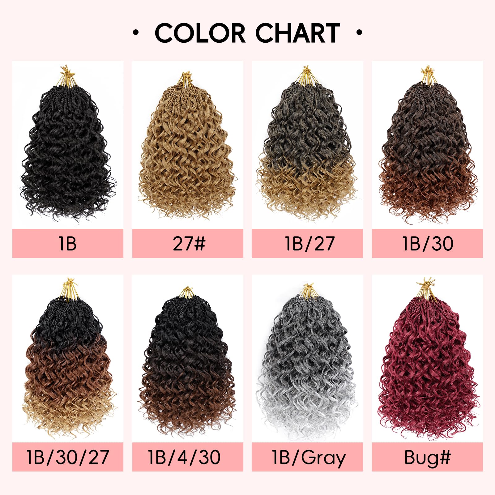 Aoisvk water-wave curls create beachy texture and defined ends