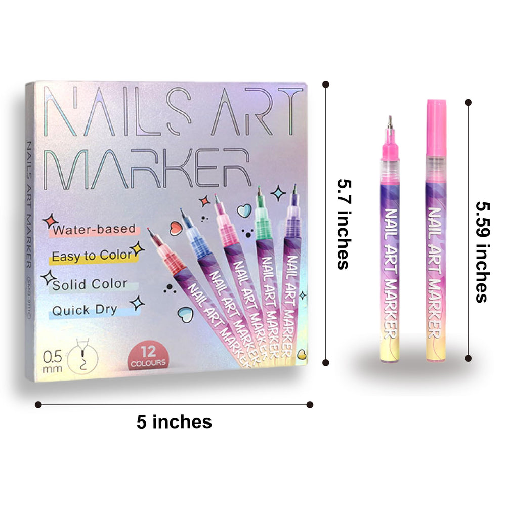 AOKELEON easy shake and flow nail art pens for smooth application.