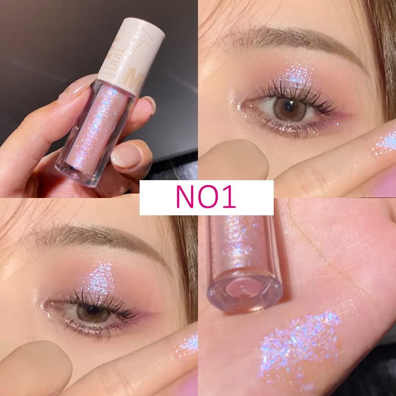 Aolailiya aurora silver glow liquid glitter for dazzling highlights and depth.