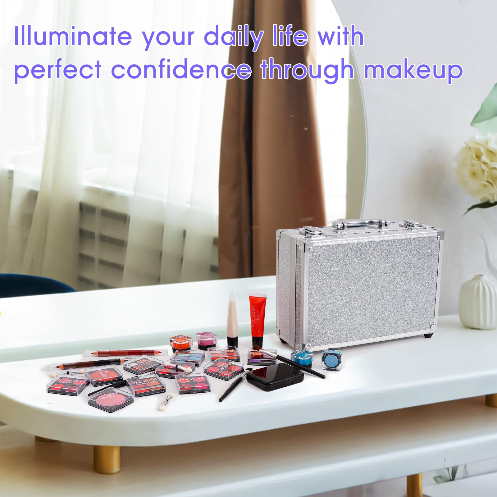 AOLIKOKO 8-piece brush set for precise application.