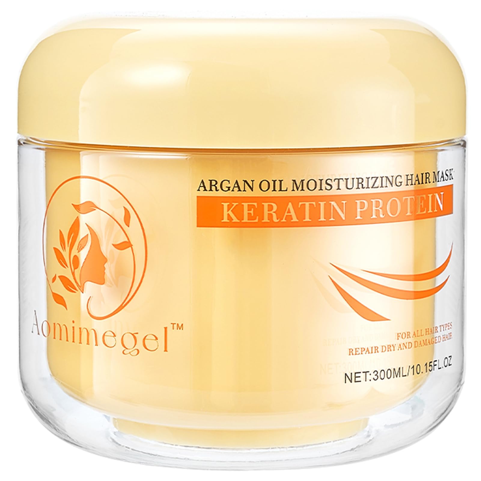 Aomimegel Collagen Hair Mask bottle showing premium conditioning and deep hydration.