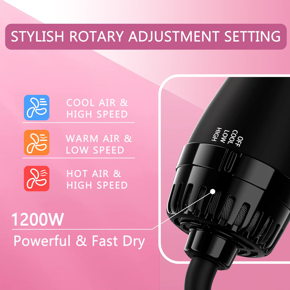 Aopant hair dryer brush 360-degree cord for easy styling maneuverability