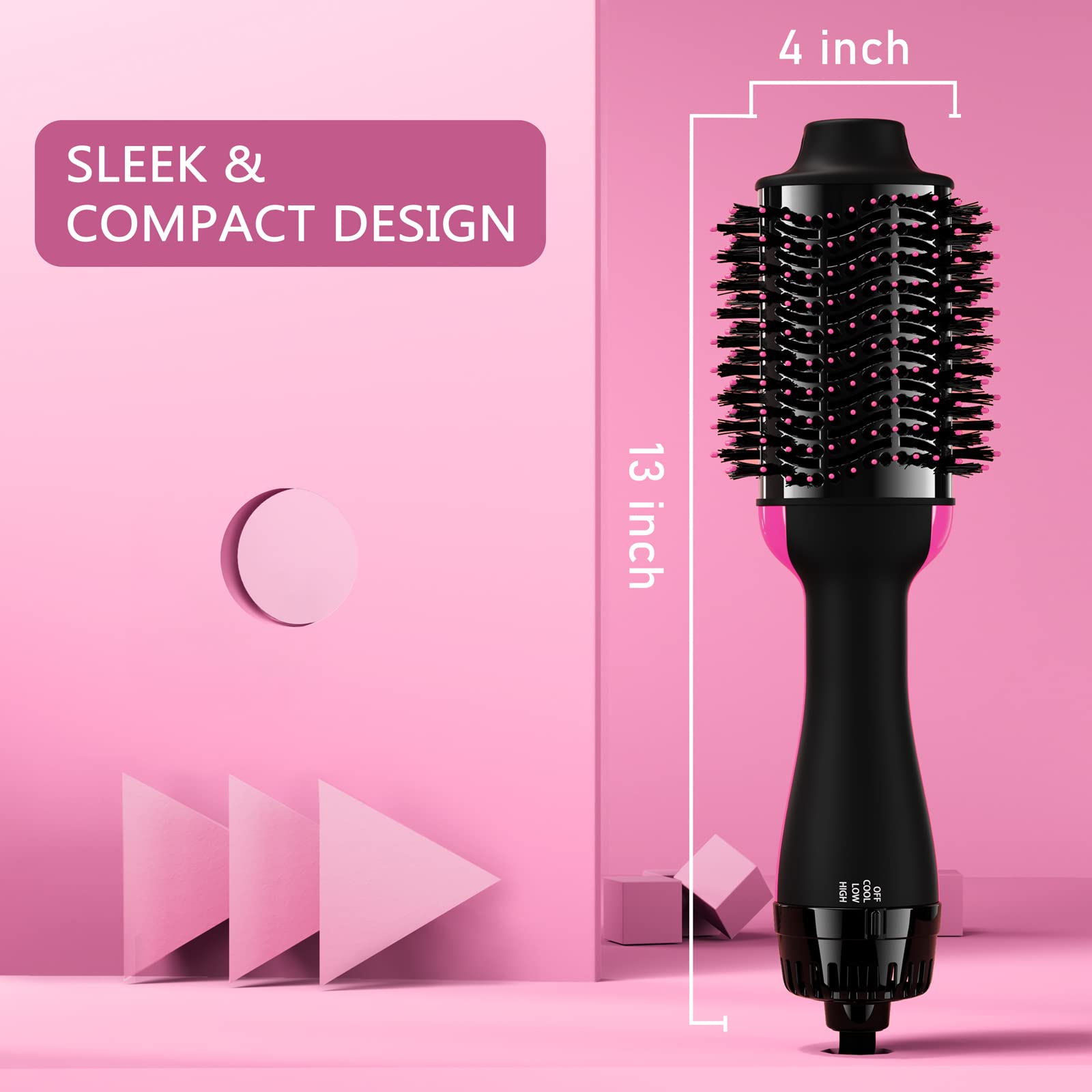 Aopant hair dryer brush travel-friendly design ready for packing