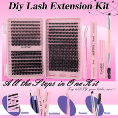 AOPING 40D cluster lashes for fuller cat-eye looks