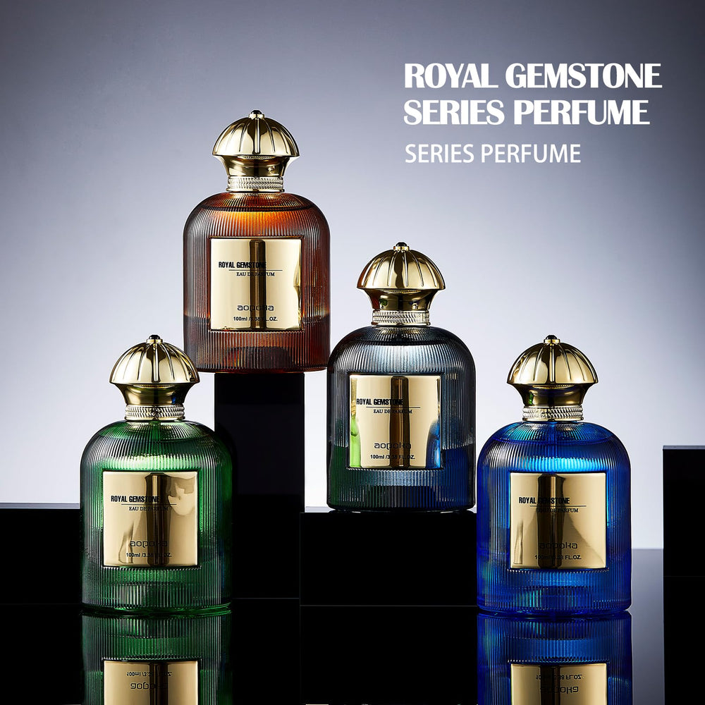 Aopoka Kiwi Bloom elegant EDP bottle shines on a vanity, ideal for gifting.