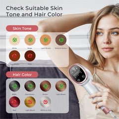 Aopvui laser hair removal device in a compact design for easy storage