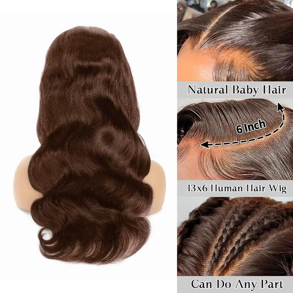 Aoque 13x6 HD transparent lace front for seamless skin blend