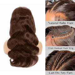 Aoque 13x6 HD transparent lace front for seamless skin blend