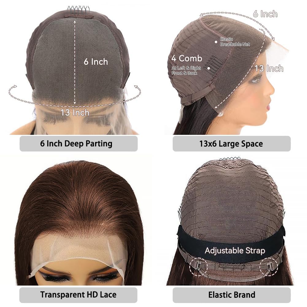 Aoque body wave human hair wig with natural movement and shine