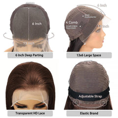 Aoque body wave human hair wig with natural movement and shine