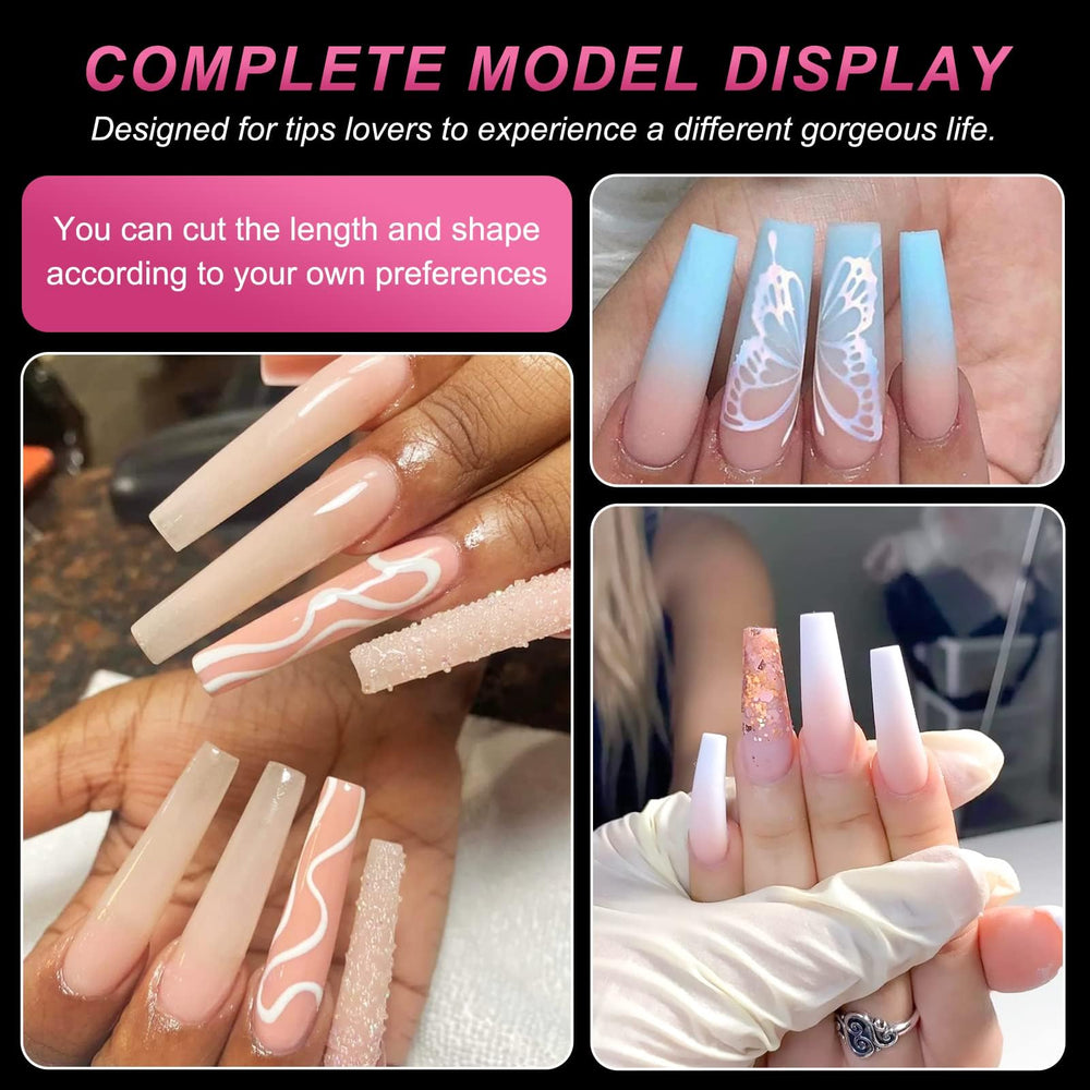 AORAEM clear nails suitable for art design and customization