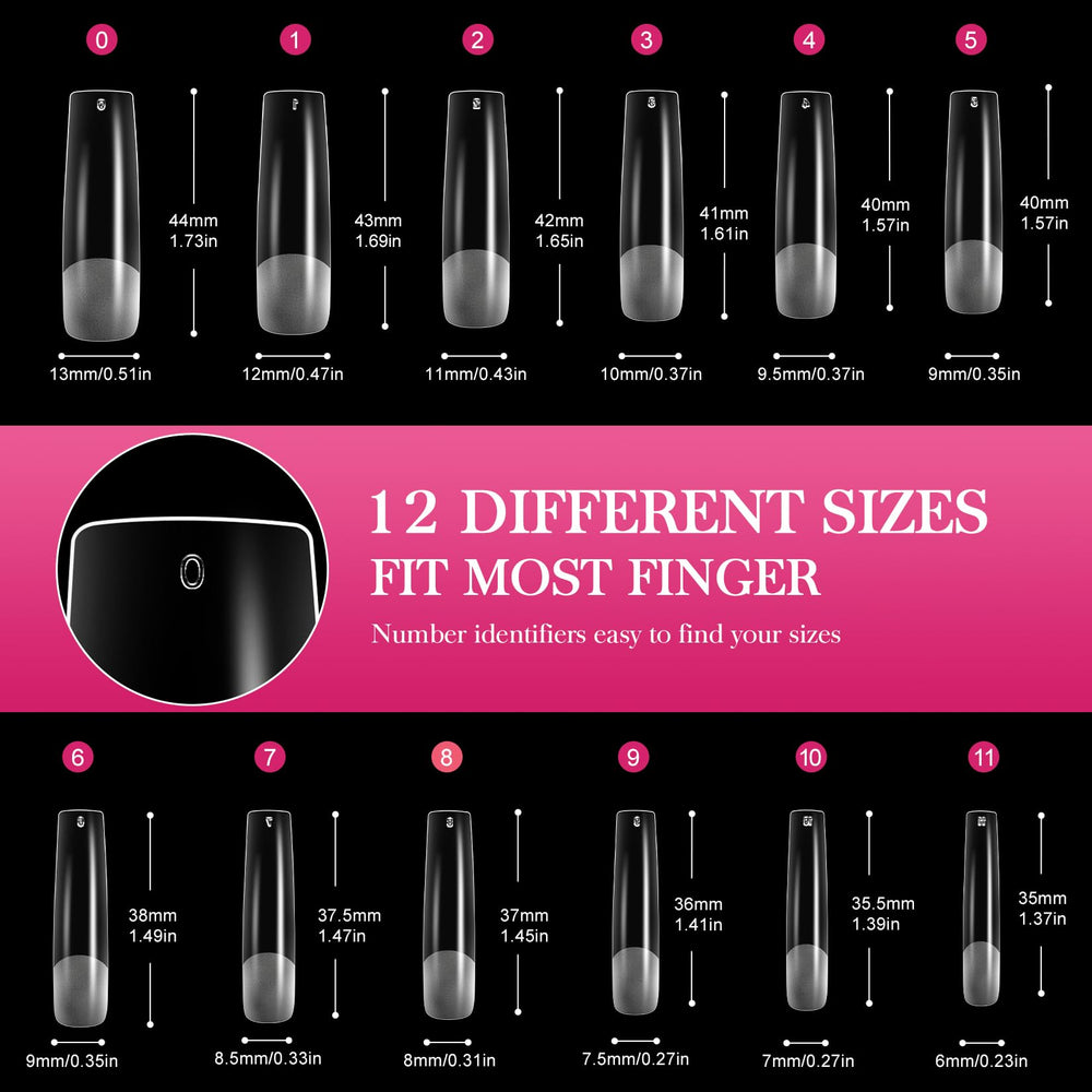 AORAEM easy-apply tapered nail tips simplify DIY application