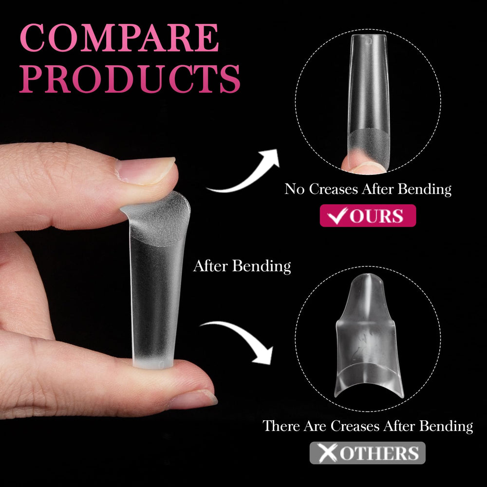 AORAEM full-cover square nails ABS material lightweight and durable