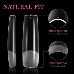 AORAEM twelve sizes XXL nail tips for precise fits